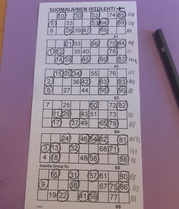 Yksi versio bingoriveistä...