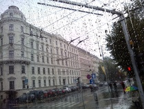 Näkymiä Riikassa sateella, elokuu 2014